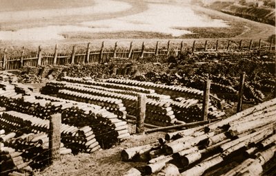 Obus à gaz à Luttre, Belgique, 1914-19 - English Photographer